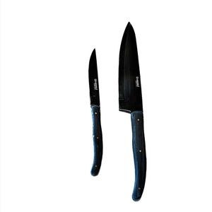 Laguiole Black Chefs Knife and Paring Knife Set of 2